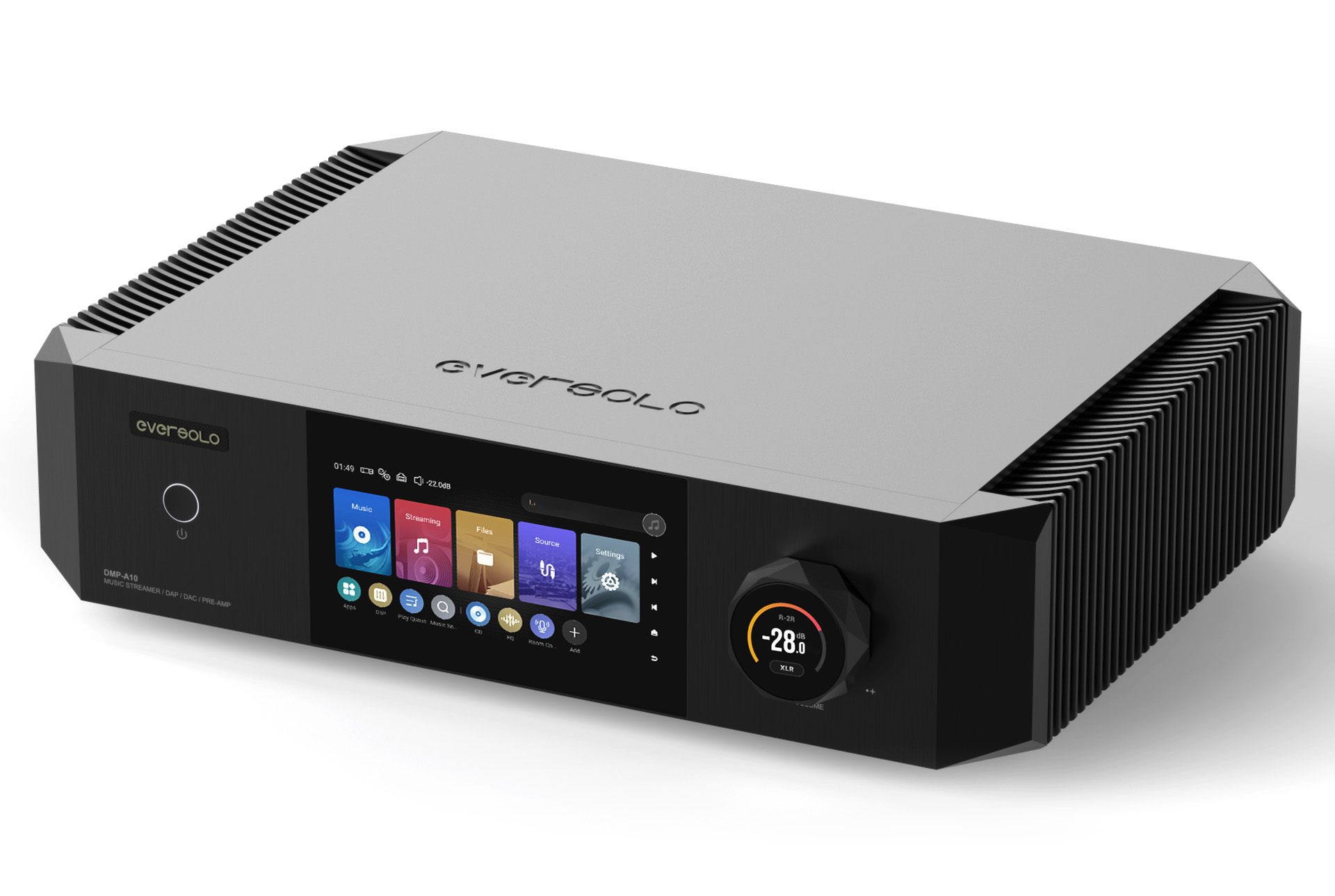 סטרימר אברסולו Eversolo DMP-A10 בזווית חזיתית מול המצלמה