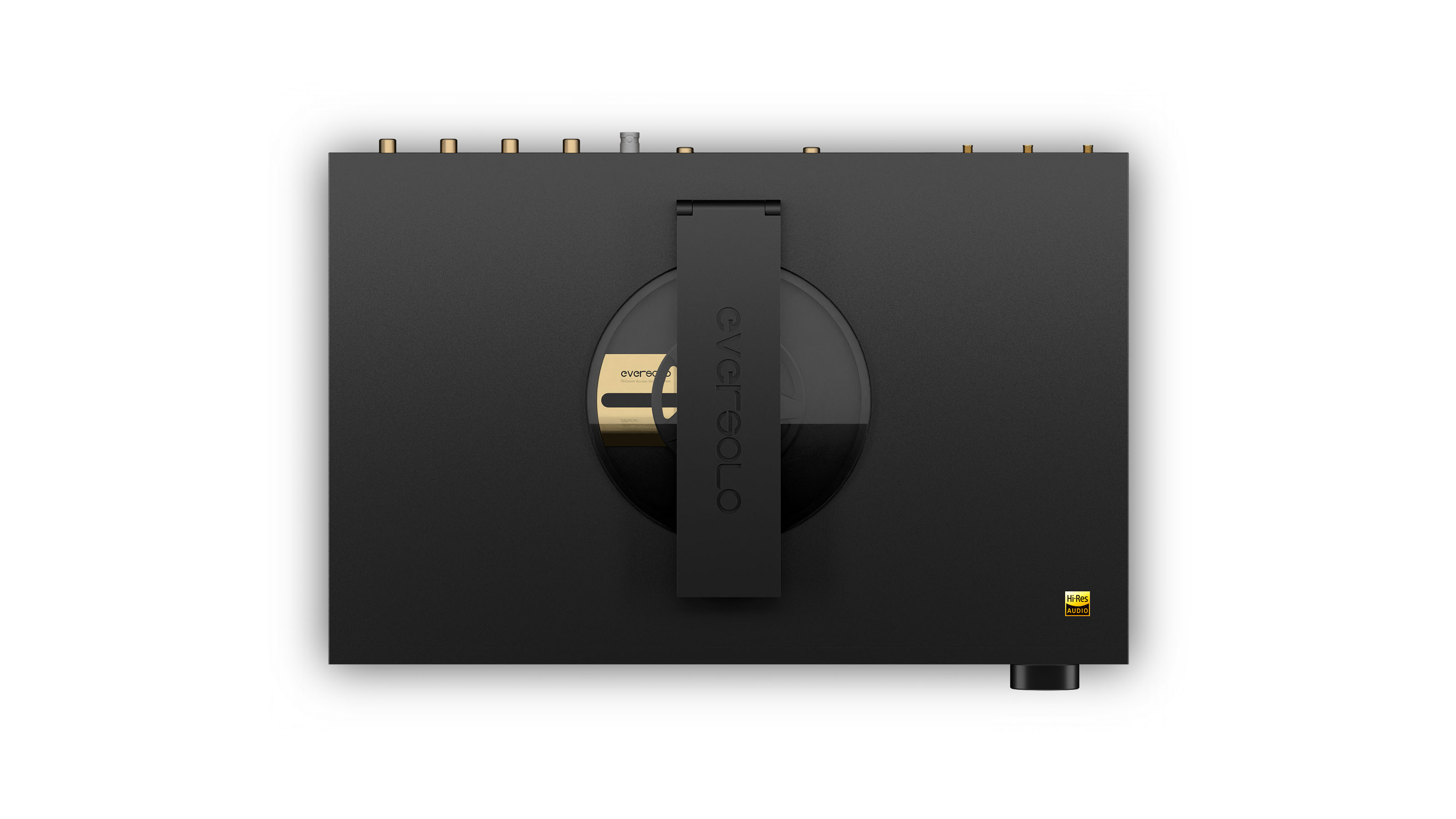סטרימר אודיו משולב נגן CD אברסולו Eversolo DMP-A8 Master Gen 2 בצילום עילי על חלקו העליון
