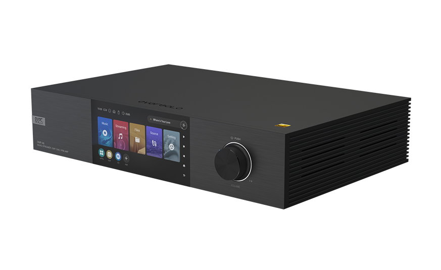 סטרימר אודיו אברסולו Eversolo DMP-A8 בצילום חזית זוויתי