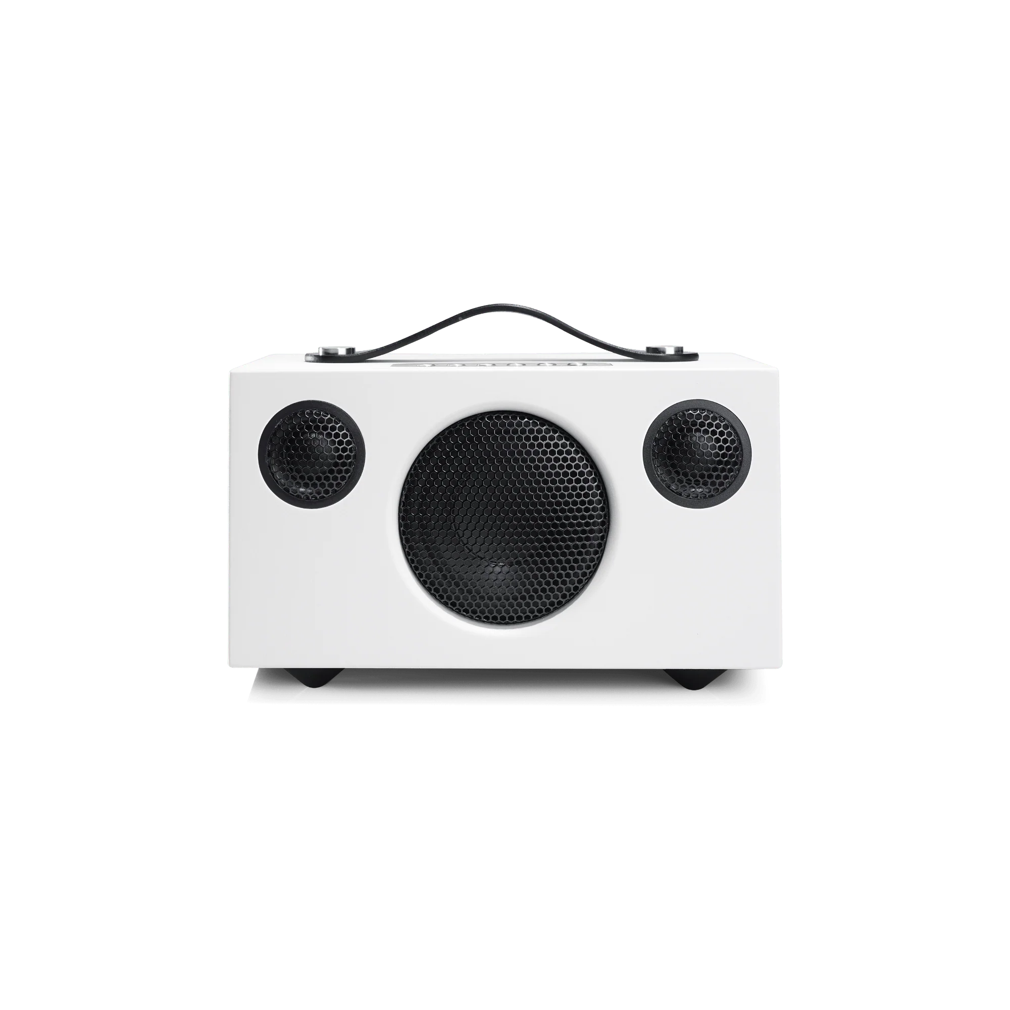 רמקול אלחוטי חכם אודיו פרו Audio Pro Addon T3+ בצבע לבן בצילום חזיתי