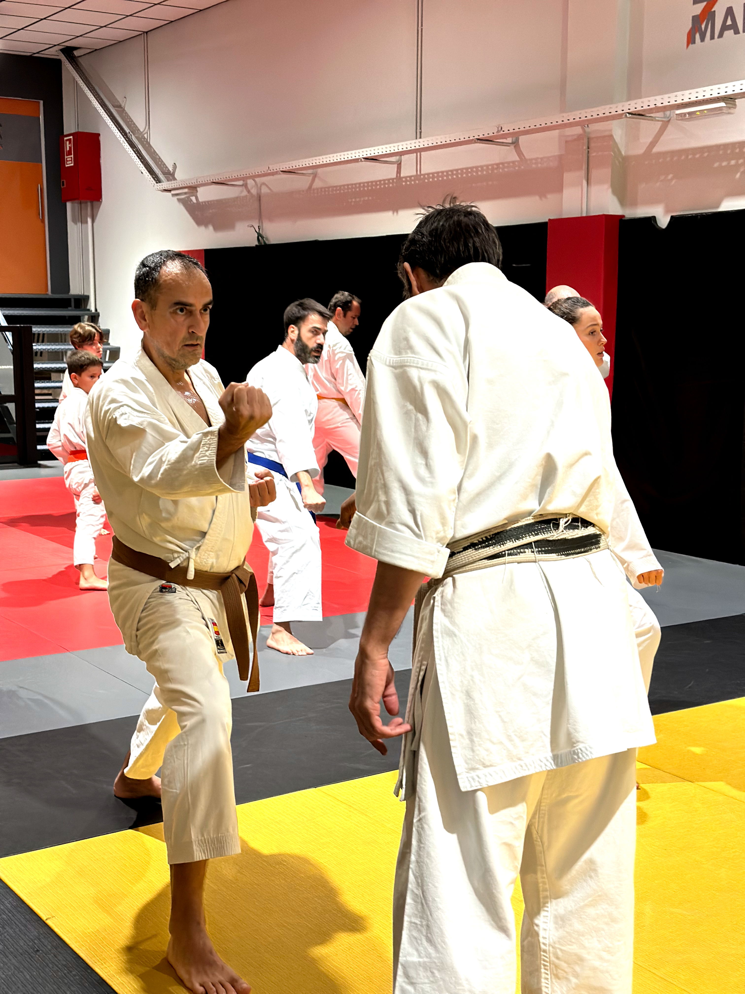 Clases de para karate adultos.