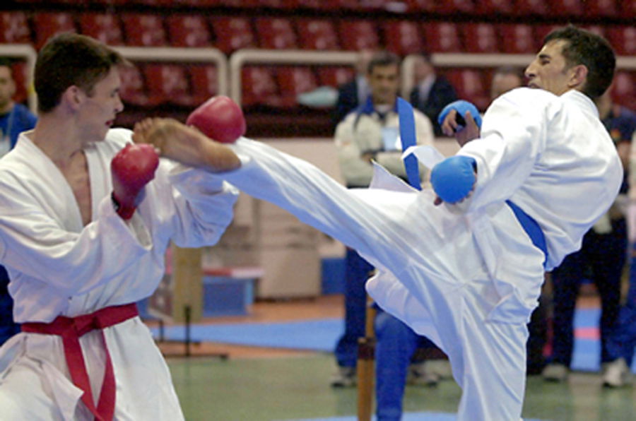 Clase de karate infantil