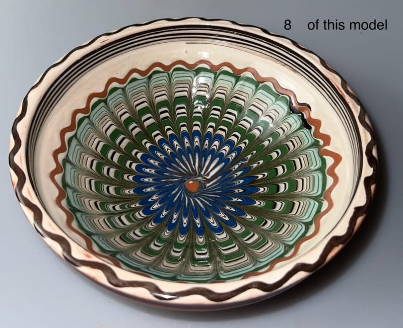 16-19cm glazed bowls 