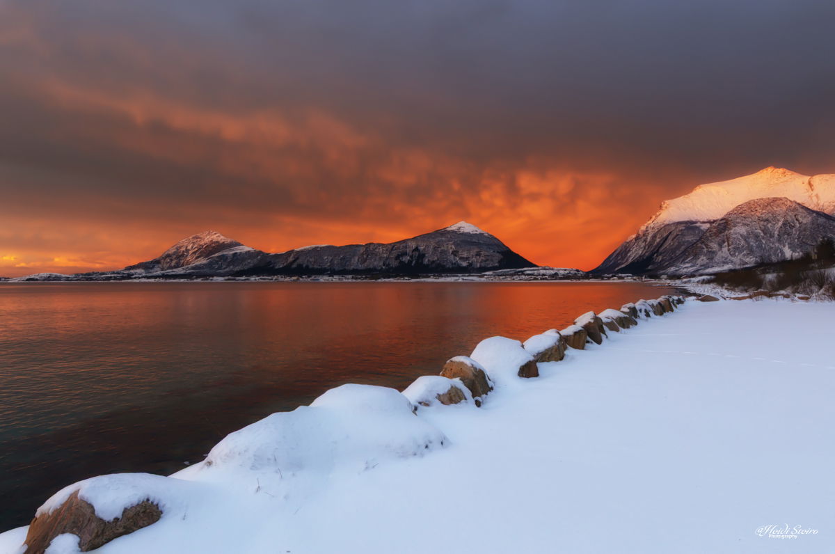 Orange himmer over Reipå