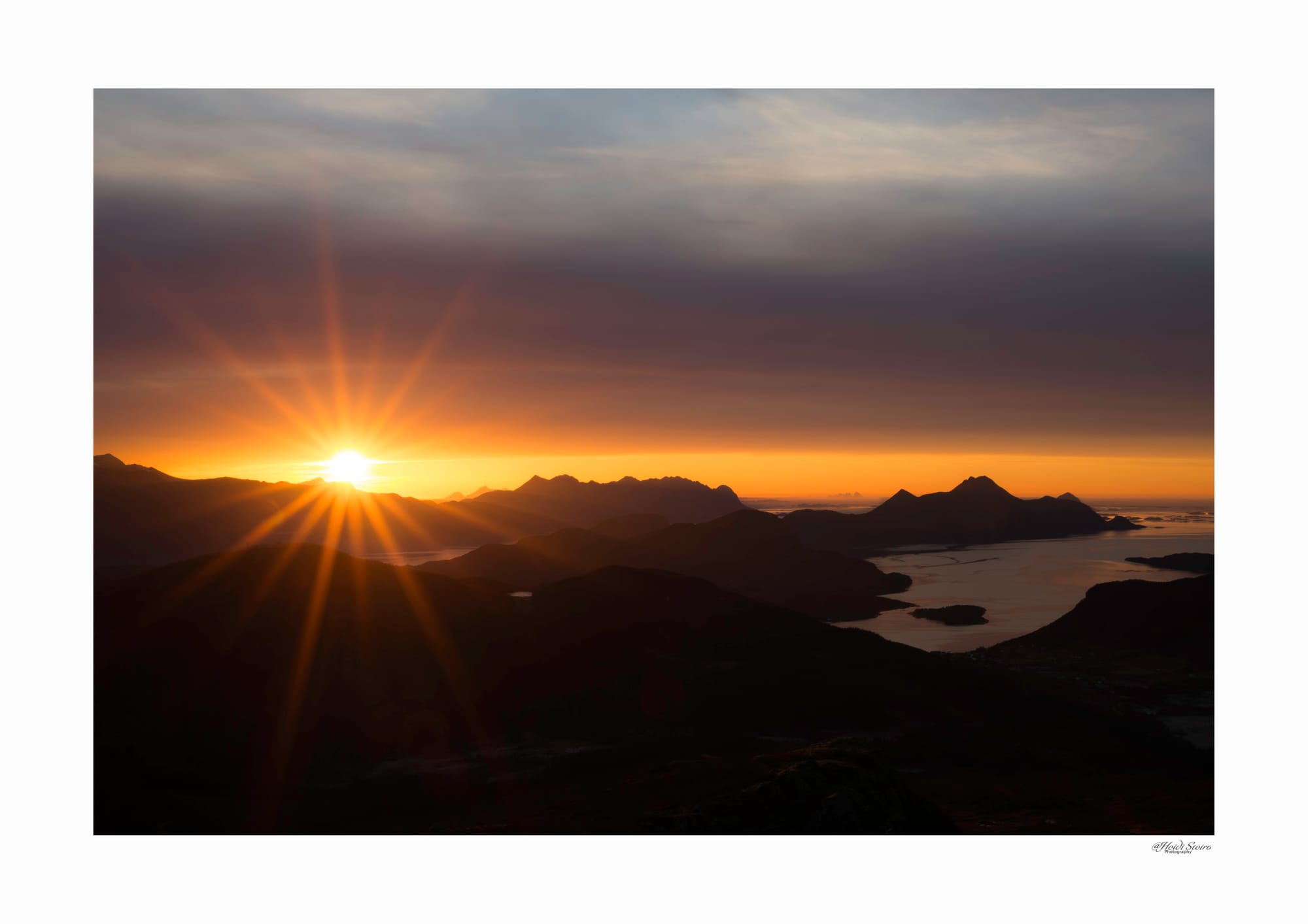 Solnedgang fra Breifjellet