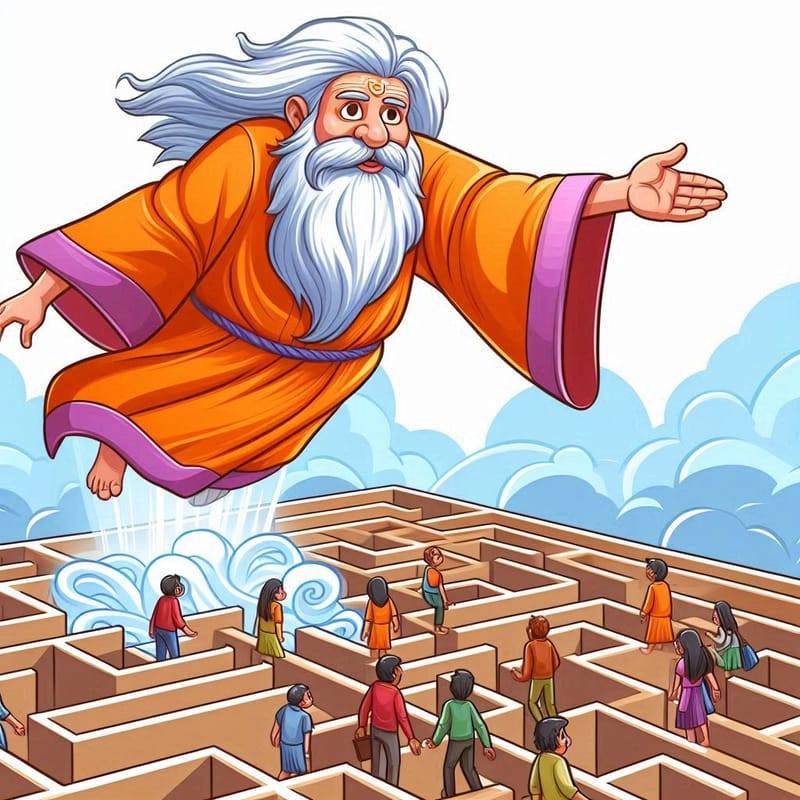 Guru's way of helping is strange