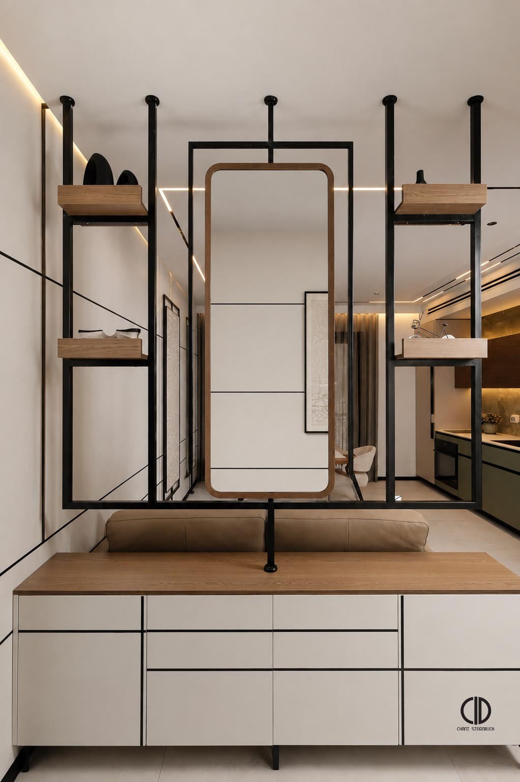 Two uniquely designed Airbnb apartments with inter-connecing door.