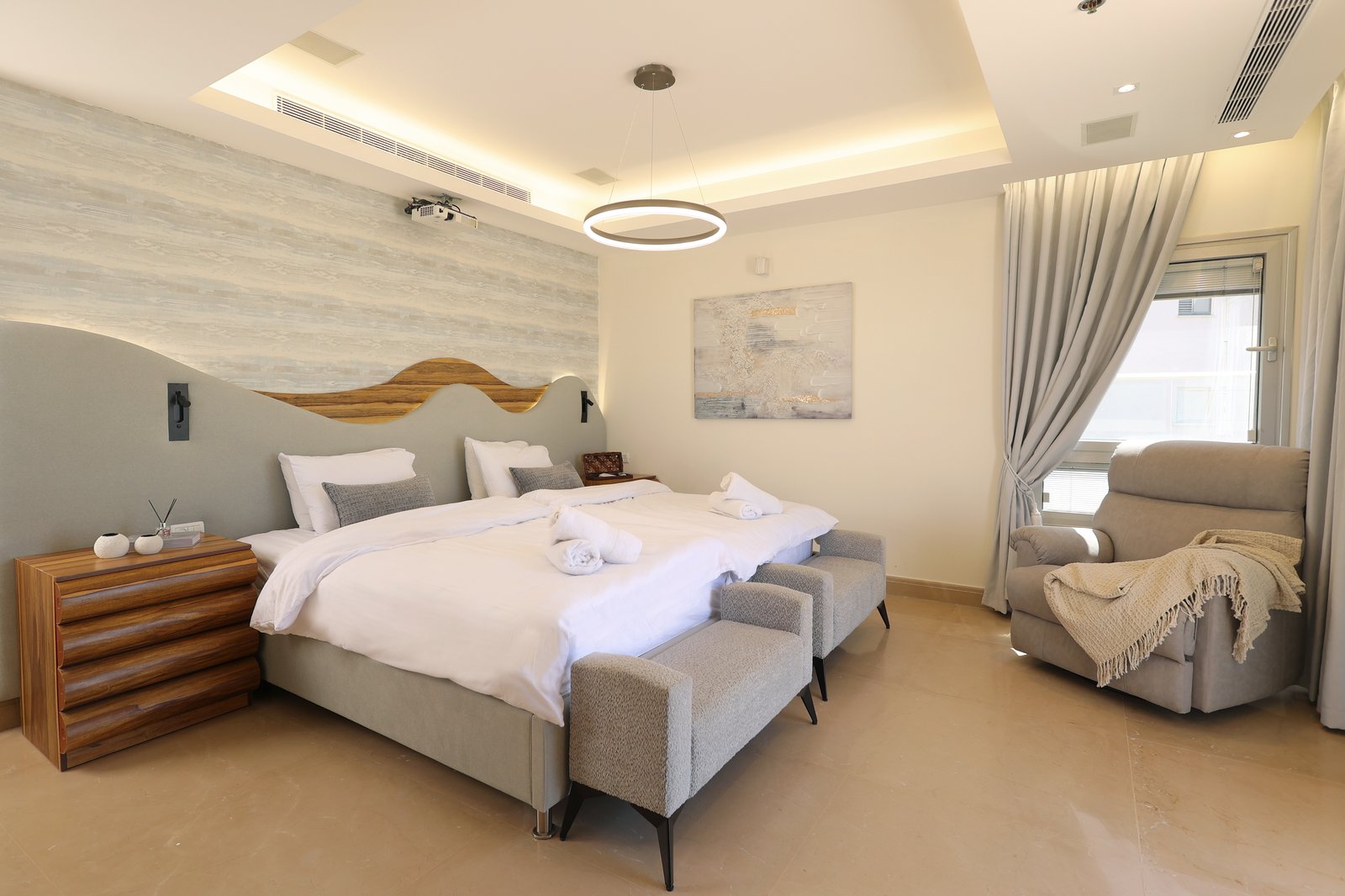 The Netanya Miracle: Designing a Full Apartment Against the Clock - The master bedroom