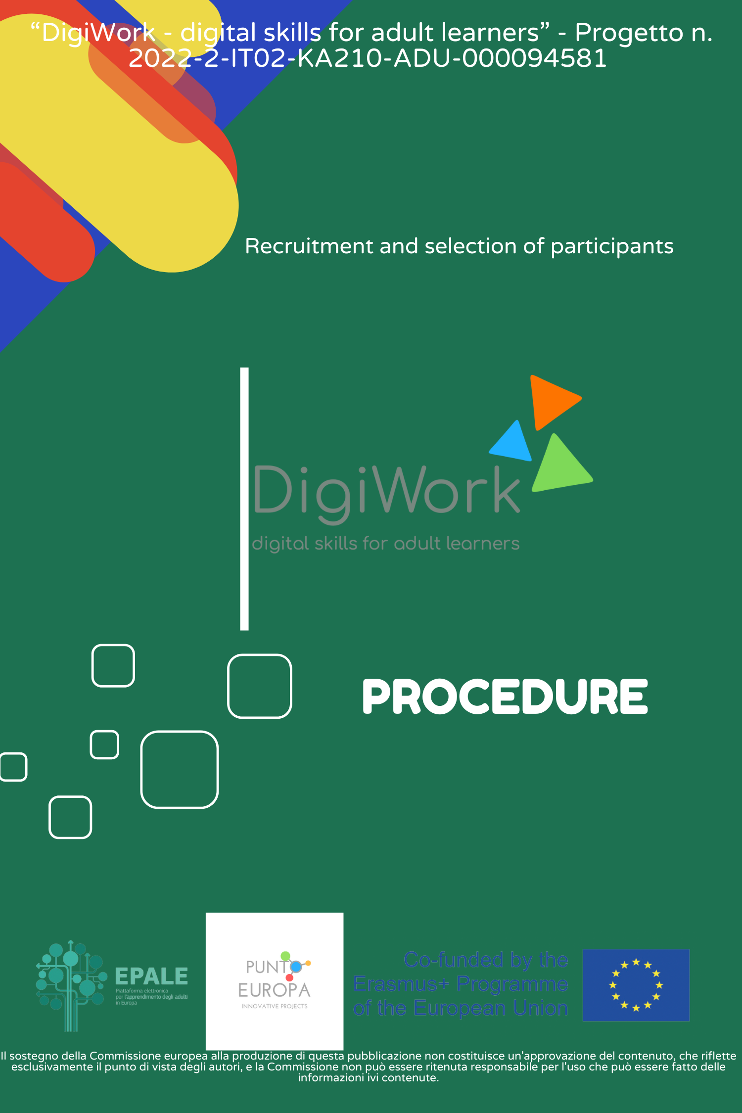 Effective Participant Recruitment and Selection in the DigiWork Project