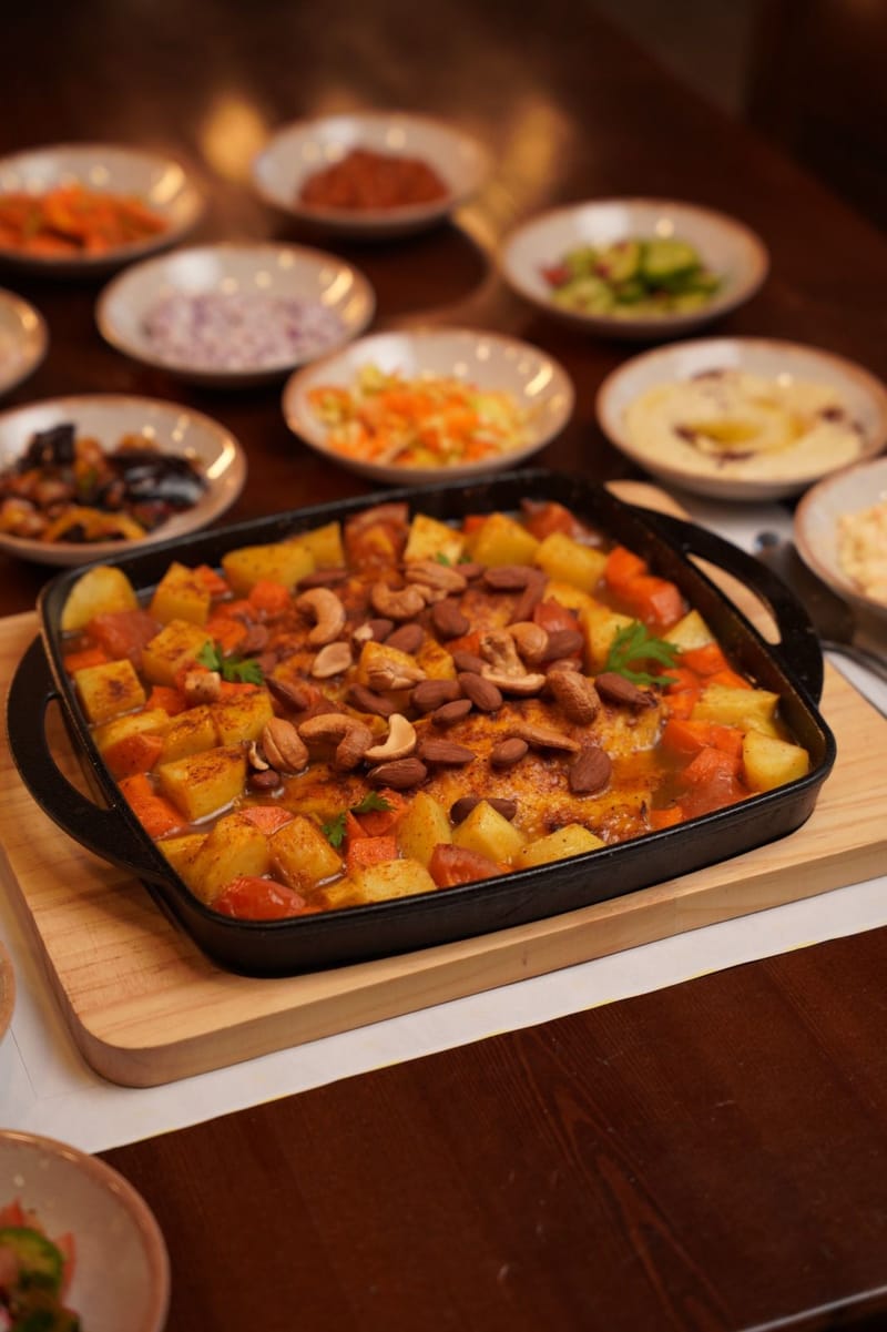 طاجن فيليه سمك طازج