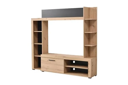 SWEEEK – Meuble TV Chêne Clair 140 cm (Darty)