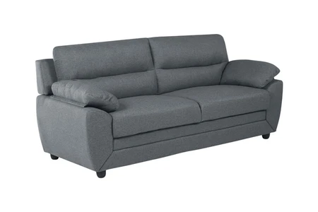 MANOA – Canapé Droit 3 Places Tissu Anthracite (Darty)