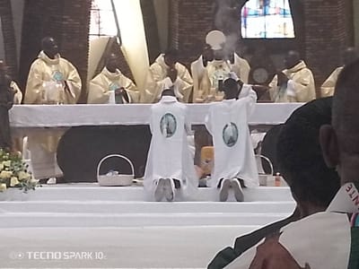 Monseigneur Bienvenu MANAMIKA a célébré les 80 ans de la Basilique Sainte Anne de Brazzaville