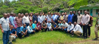 Clôture de la session-retraite du clergé diocésain de Lisala avec Monseigneur Donatien Nshole