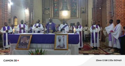 MESSE DE REQUIEM EN MÉMOIRE DE S.E.MGR DOMINIQUE ET DE MONSIEUR L'ABBE HENRY HUNDA