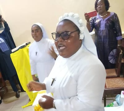 Sœur Odile Fidelia SOHOU a célébré le Jubilé d’argent de vie religieuse et  le jubilé d’or de son existence terrestre