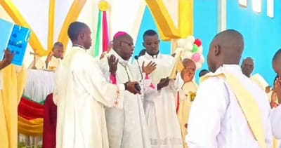 33ème anniversaire d'ordination de Mgr Libère et ordinations sacerdotales à Basankusu
