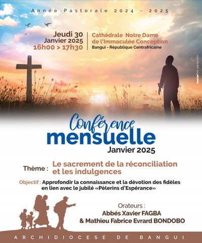 Conférence spirituelle mensuelle de Janvier 2025 à la Cathédrale de Bangui