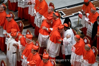 Composition des cardinaux selon la région géographique