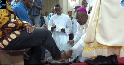 Jeudi Saint avec Monseigneur Fulgence Muteba