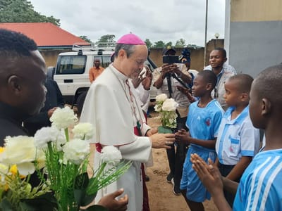 L'arrivée de Mgr Mitja Leskovar nonce apostolique en RDC à Kikwit