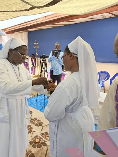 Messe des vœux les Soeurs Filles de la Résurrection à Kindu