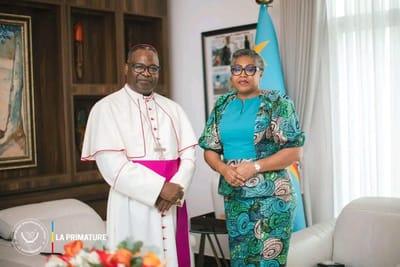 Kinshasa : Judith Suminwa et Mgr Kimbeni au chevet de la RN16