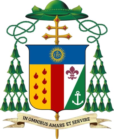 Armoiries de Mgr Joseph Samedi, Archevêque Coadjuteur de Bangui
