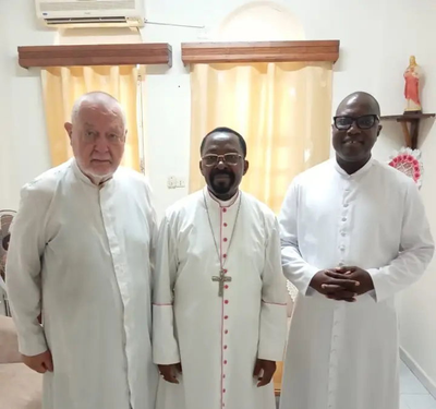Lomé : Mgr Gaglo a reçu le nouveau provincial des SVD