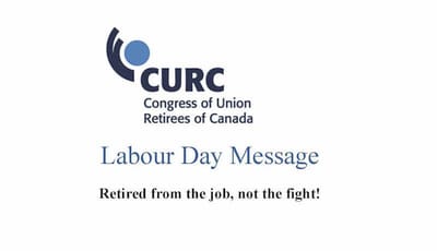 Labour Day Message from CURC
