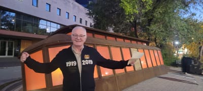 CUPE National Sector Conference 1919 Strike bus tour led by Paul Moist