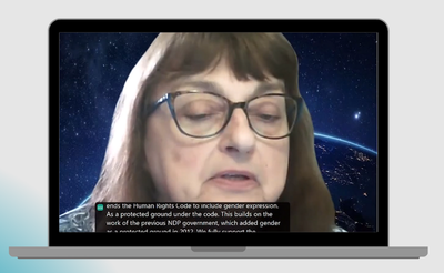 MFUR speaks in support of Bill 43, the Human Rights Code Amendment Act