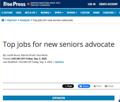 Top jobs for new seniors advocate