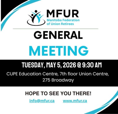 MFUR General Membership meeting is May 5, 2026