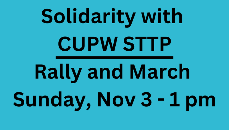 Solidarity Rally with CUPW