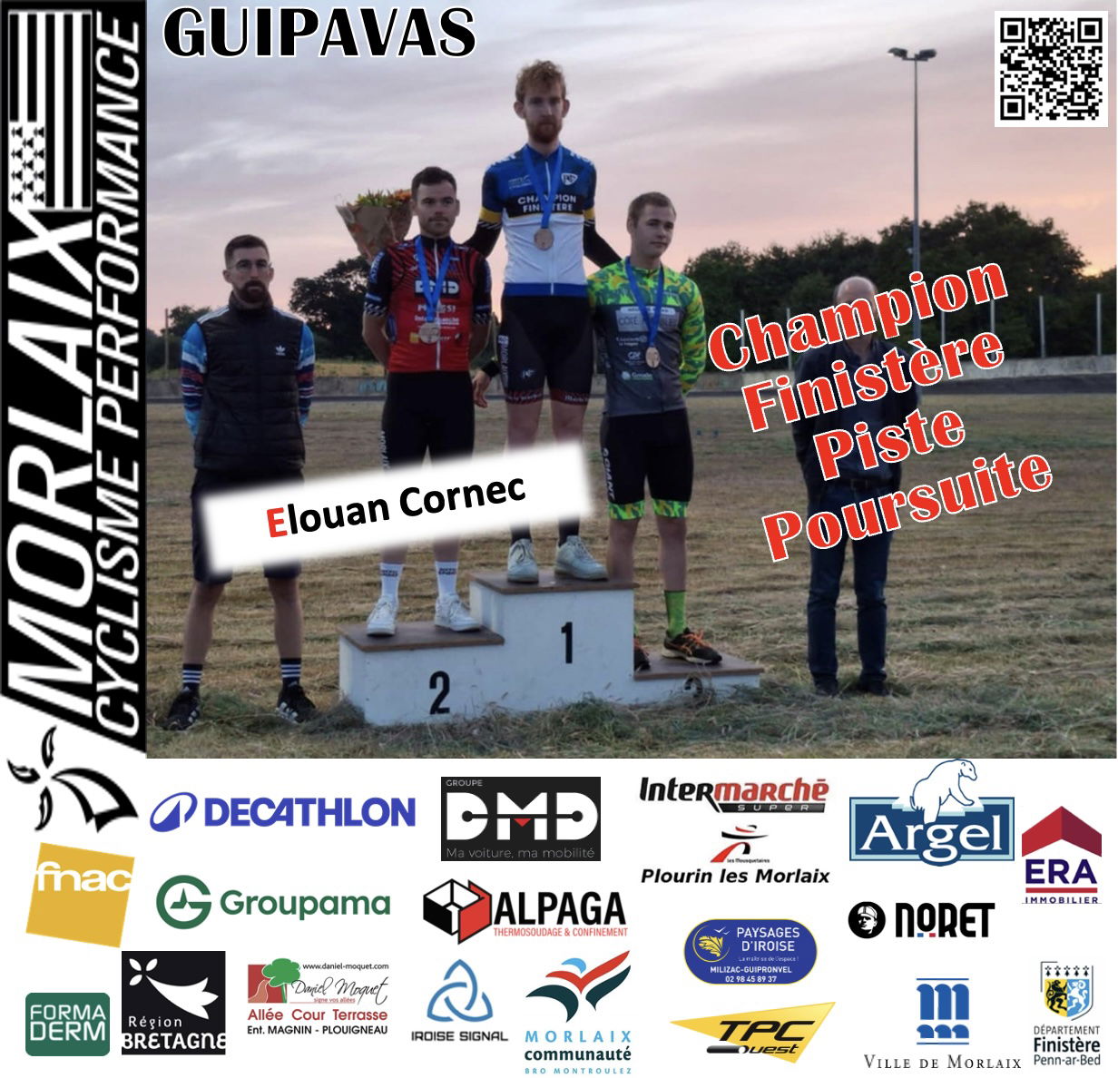 2025 : ELOUAN CORNEC : Champion du Finistère en Piste!