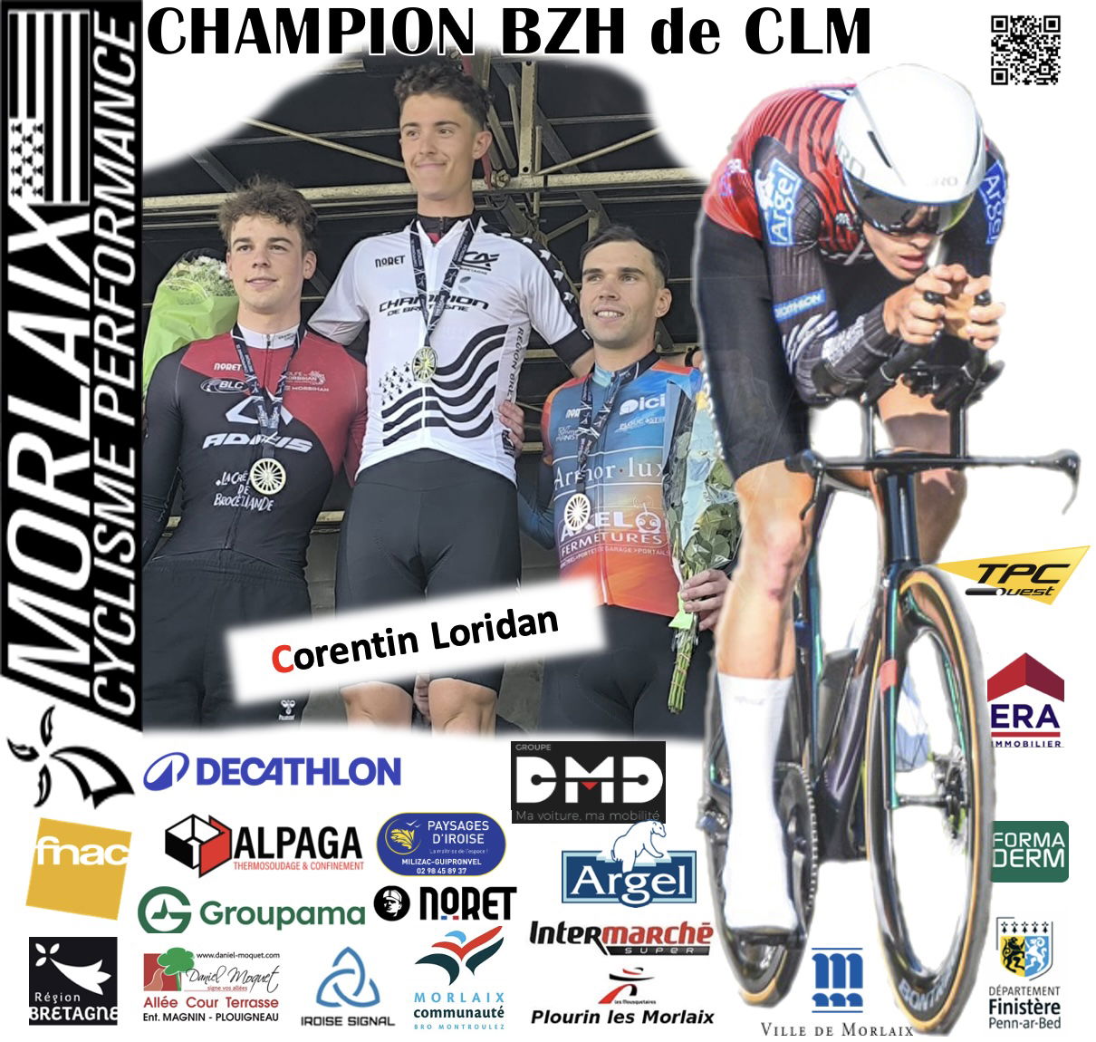 2025 : Corentin Loridan : Champion de Bretagne de CLM