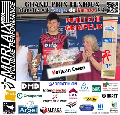 2025 : EWEN KERJEAN, meilleur grimpeur en coupe de France