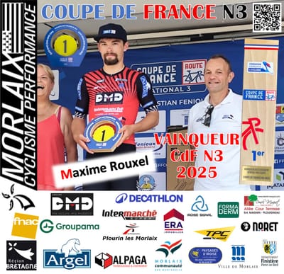 2025 : MAXIME ROUXEL, Vainqueur Coupe de France en Individuel