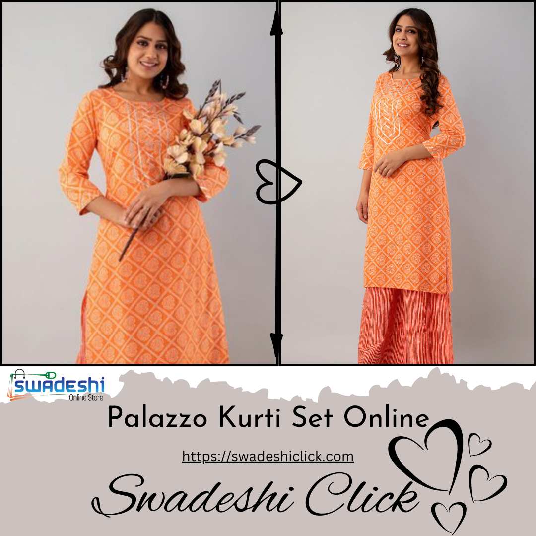 Cotton Kurti and Palazzo Sets