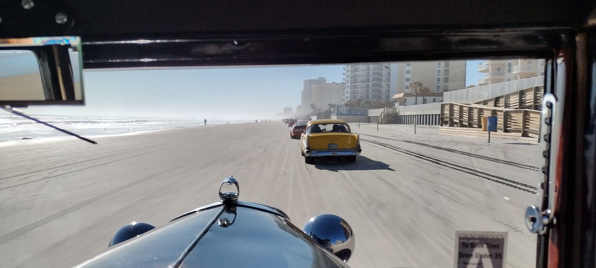 Motoring south on the beach in Daytona Beach Shores
