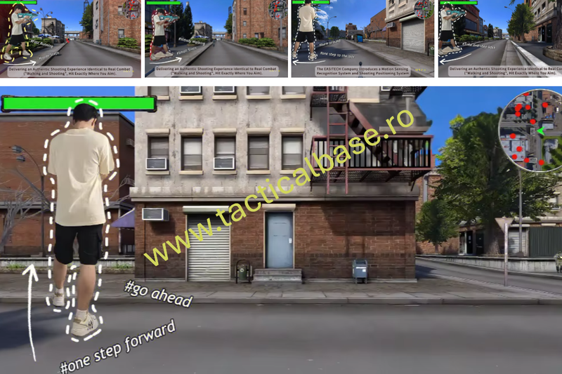 Simulator video de tragere tip divertisment somatosenzorial