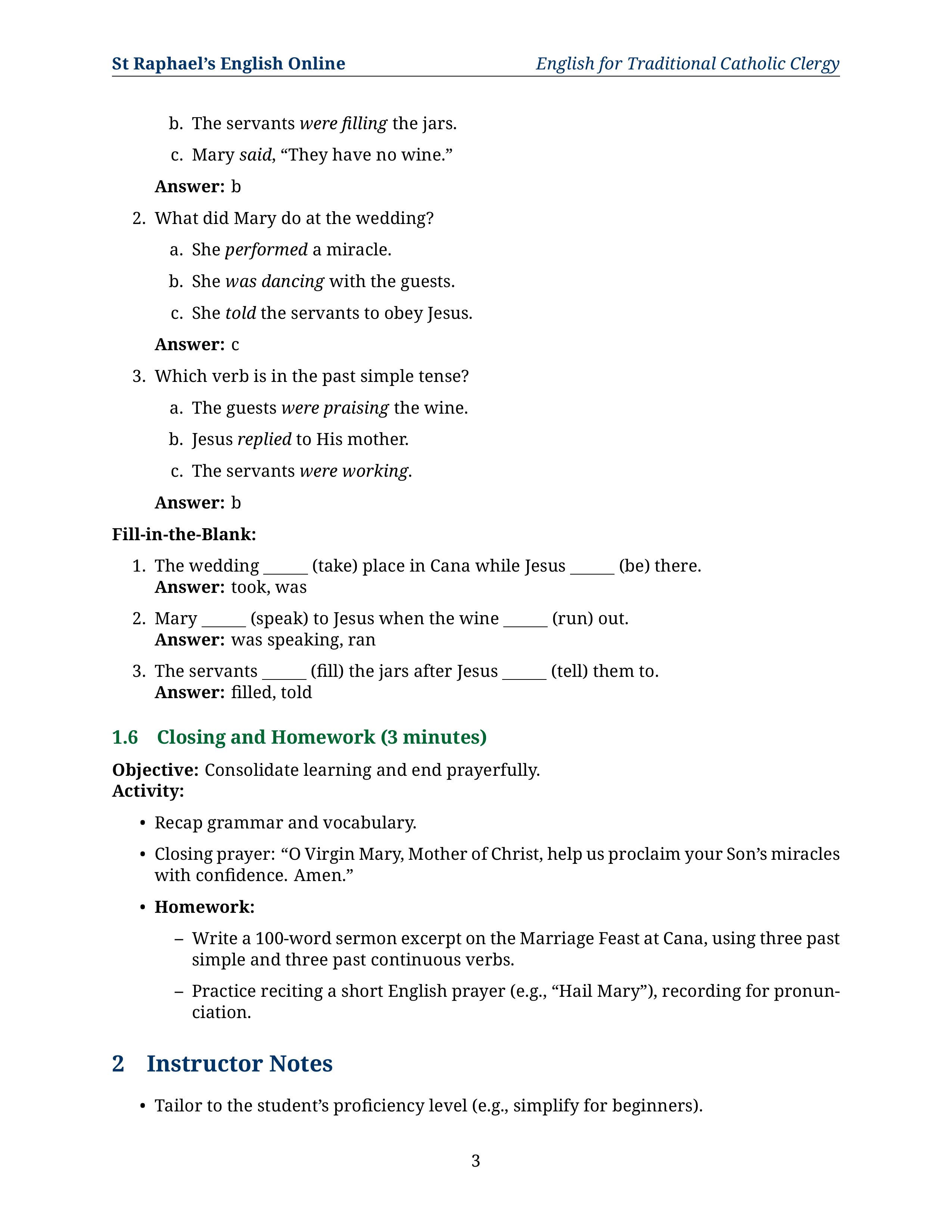 Gramática inglesa - Para seminaristas - Intermedio
