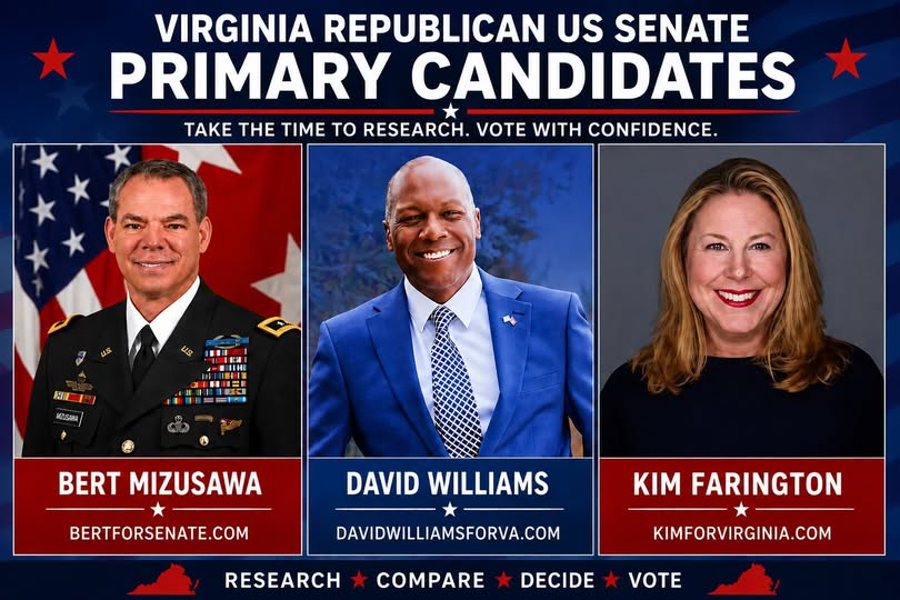 Virginia Candidates for US Senate, Be an Informed Voter!