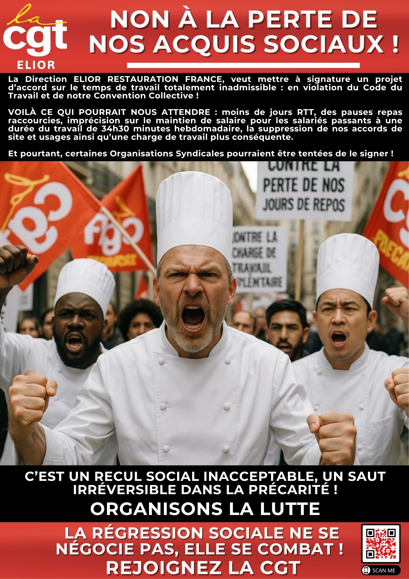 NON À LA PERTE DE NOS ACQUIS SOCIAUX !