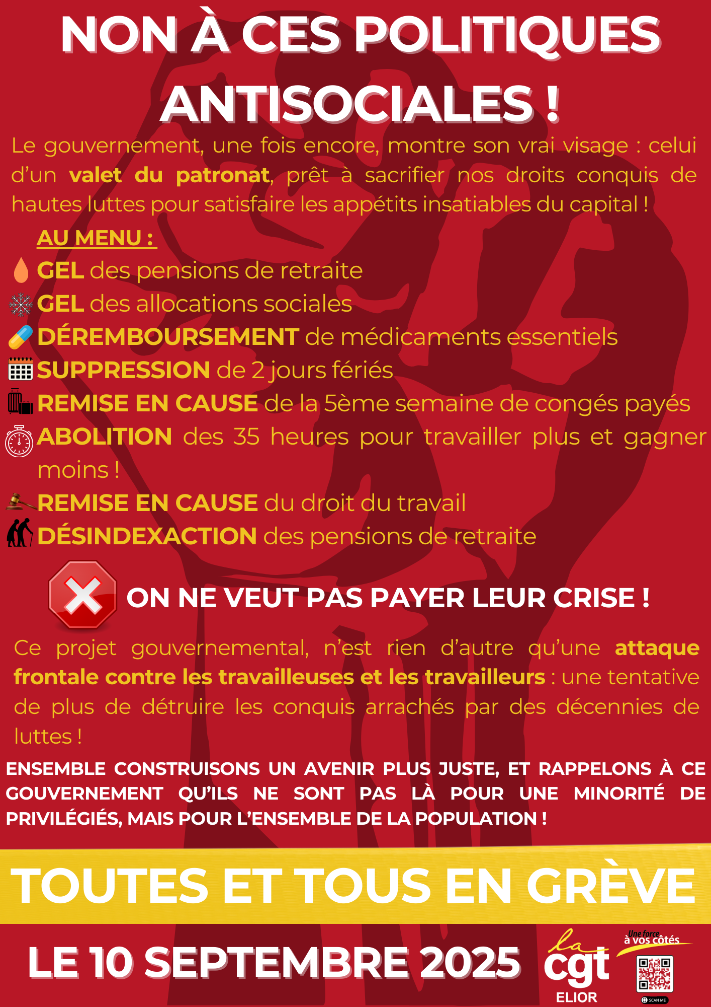 GRÈVE DU 10 SEPTEMBRE 2025