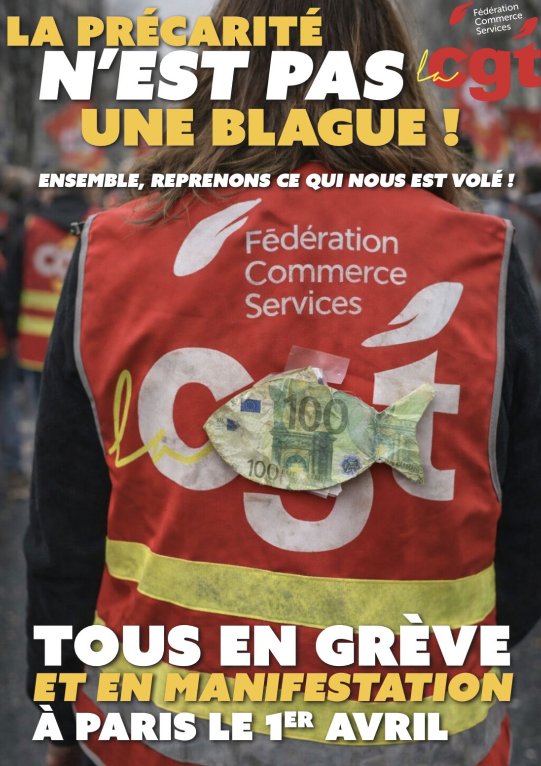 TOUTES ET TOUS MOBILISÉS LE 1ER AVRIL POUR NOS SALAIRES !