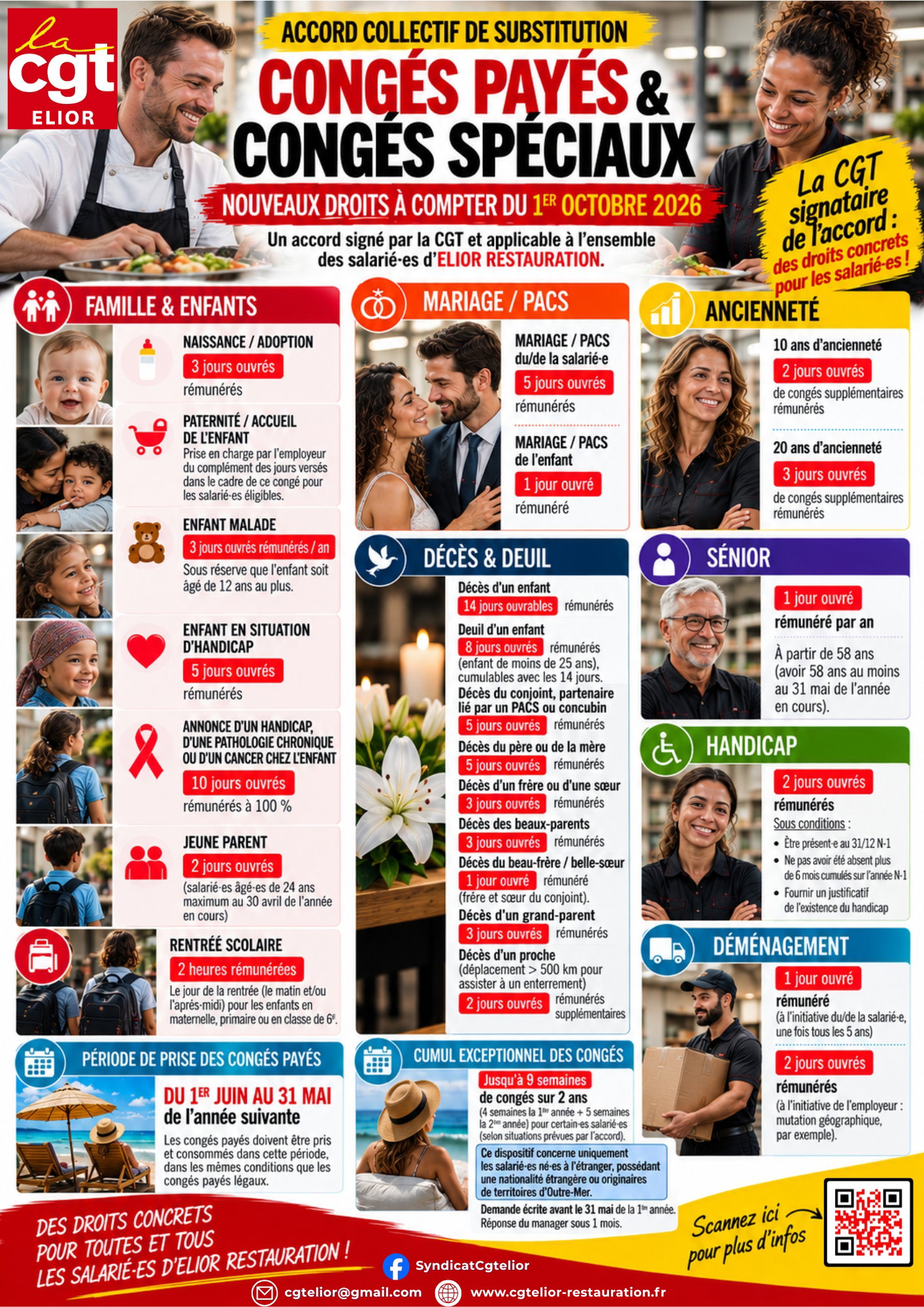 ACCORD DE SUBSTITUTION : CONGÉS PAYÉS, CONGÉS SPÉCIAUX