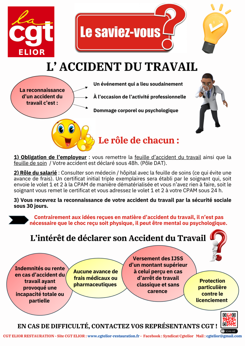 L'ACCIDENT DU TRAVAIL
