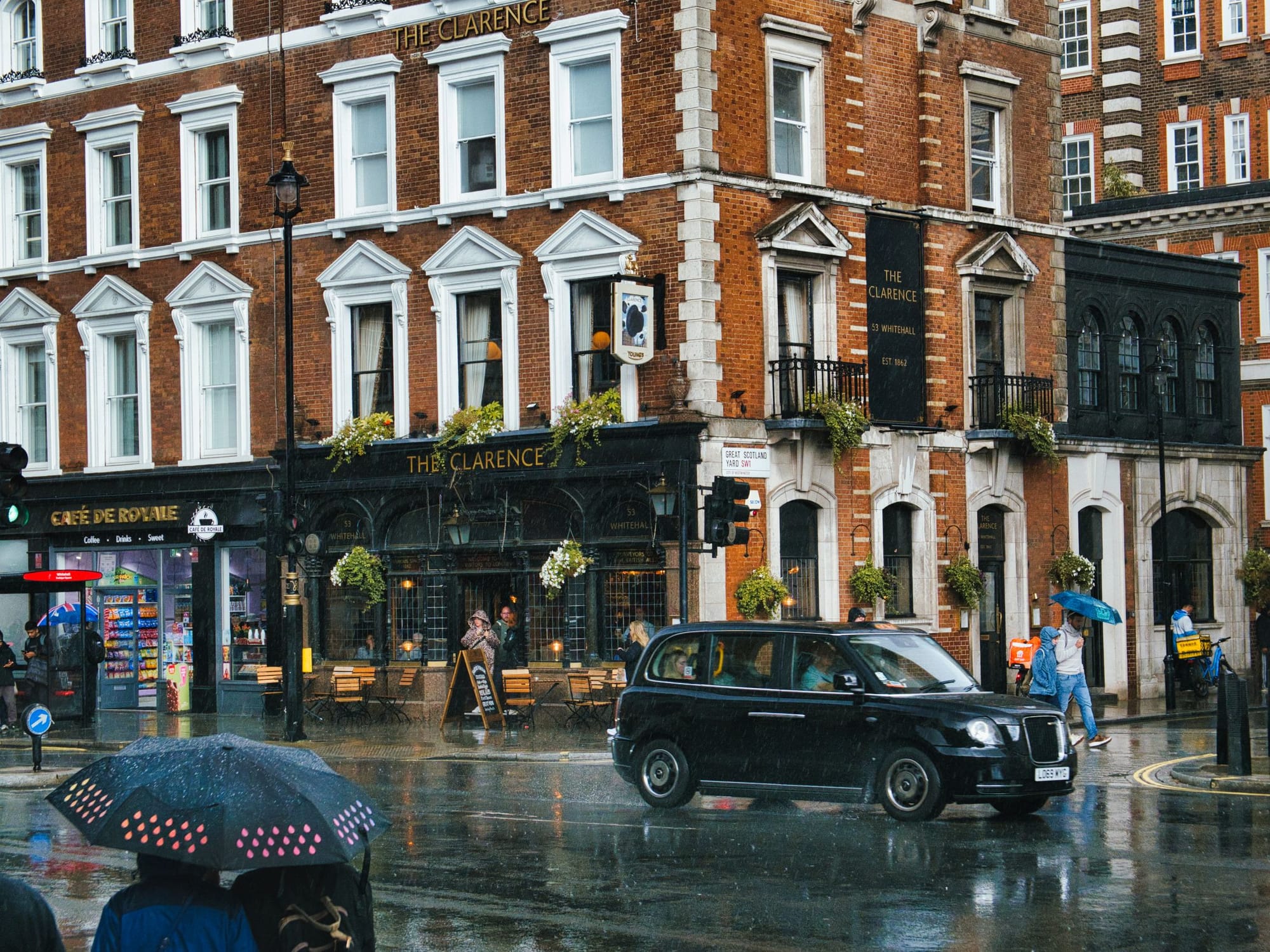 Eine Straßenscene in London